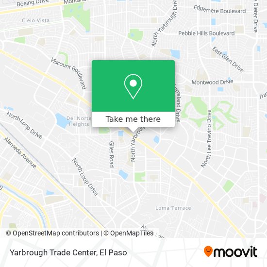 Yarbrough Trade Center map