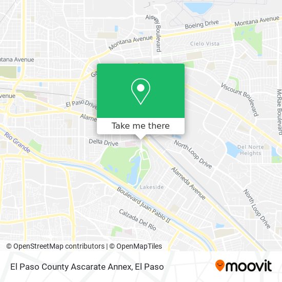 El Paso County Ascarate Annex map