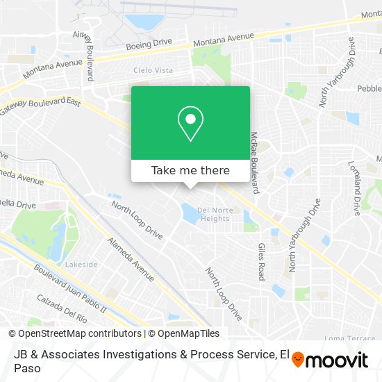 Mapa de JB & Associates Investigations & Process Service