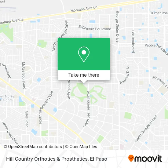 Mapa de Hill Country Orthotics & Prosthetics