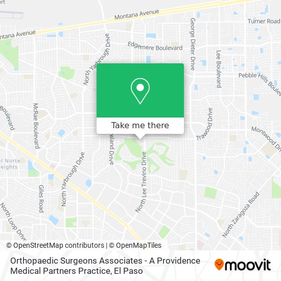 Orthopaedic Surgeons Associates - A Providence Medical Partners Practice map