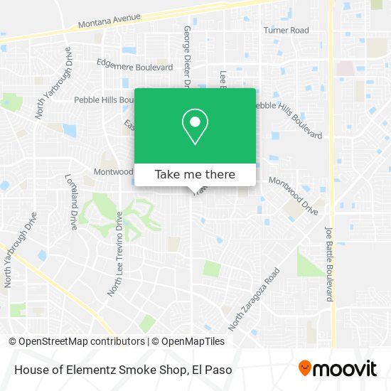 Mapa de House of Elementz Smoke Shop