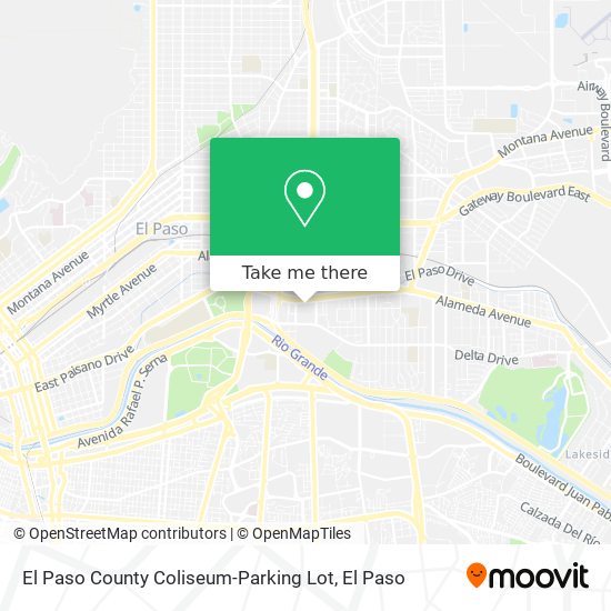 Mapa de El Paso County Coliseum-Parking Lot