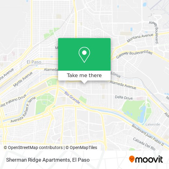 Mapa de Sherman Ridge Apartments