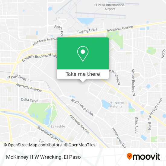 McKinney H W Wrecking map