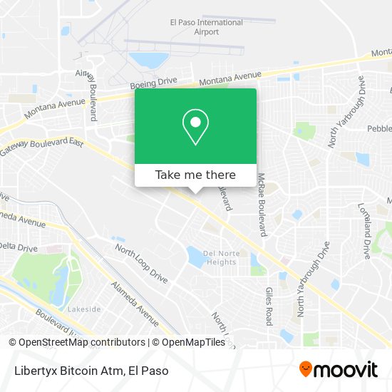 Mapa de Libertyx Bitcoin Atm