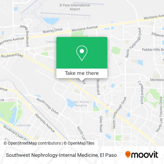 Southwest Nephrology-Internal Medicine map