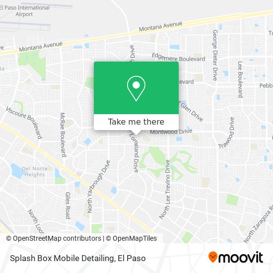 Mapa de Splash Box Mobile Detailing