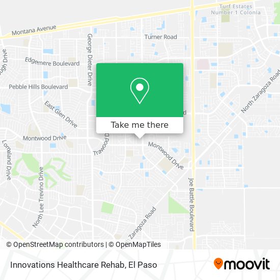 Innovations Healthcare Rehab map