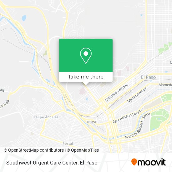 Mapa de Southwest Urgent Care Center