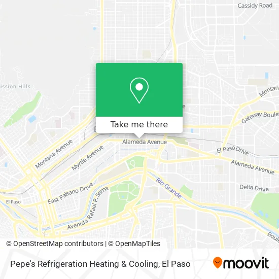 Pepe's Refrigeration Heating & Cooling map