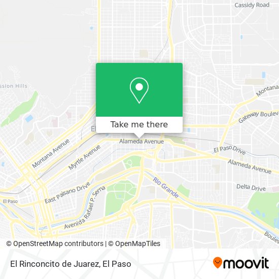 El Rinconcito de Juarez map