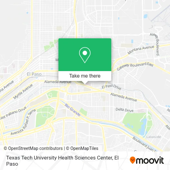 Mapa de Texas Tech University Health Sciences Center