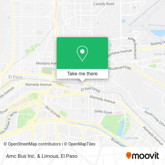 Amc Bus Inc. & Limous map