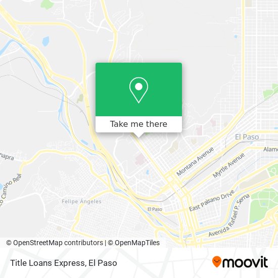 Mapa de Title Loans Express