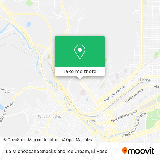 La Michoacana Snacks and Ice Cream map