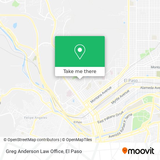 Greg Anderson Law Office map