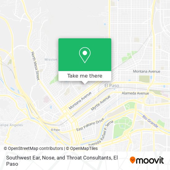 Southwest Ear, Nose, and Throat Consultants map