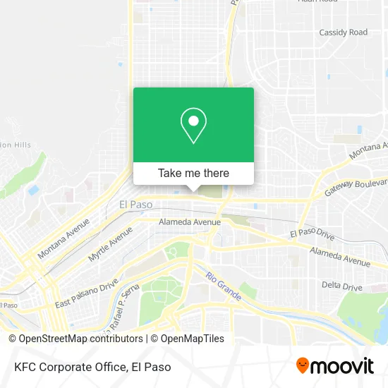 Mapa de KFC Corporate Office