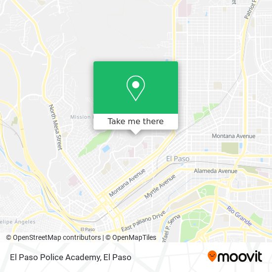 El Paso Police Academy map