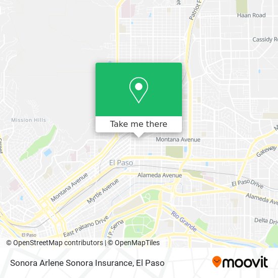 Mapa de Sonora Arlene Sonora Insurance