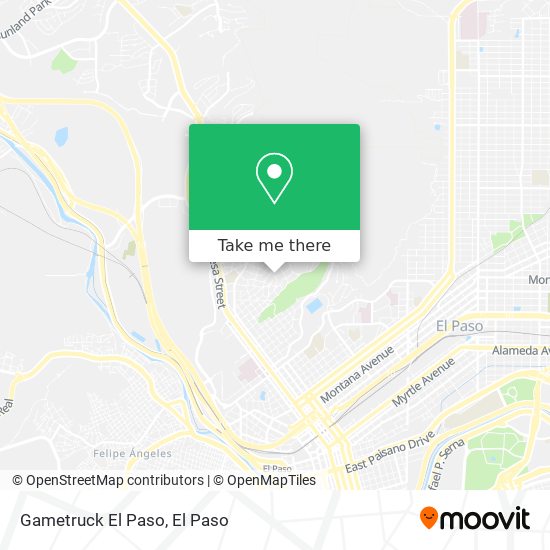 Gametruck El Paso map