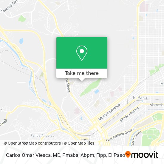 Mapa de Carlos Omar Viesca, MD, Pmaba, Abpm, Fipp