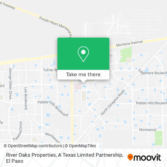 River Oaks Properties, A Texas Limited Partnership map