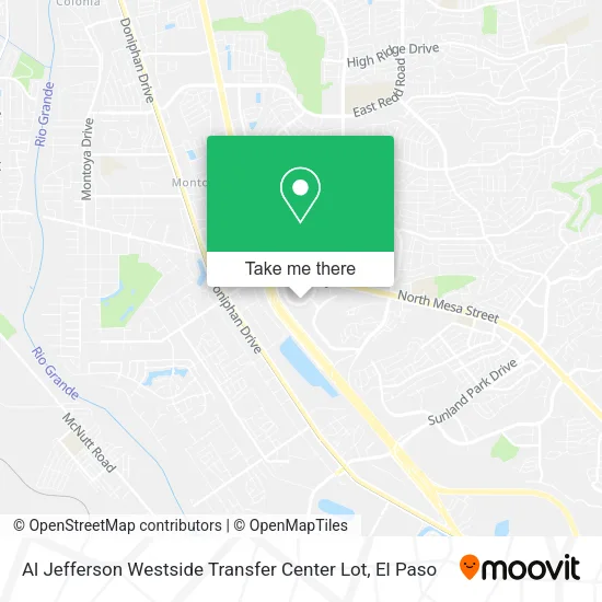 Mapa de Al Jefferson Westside Transfer Center Lot