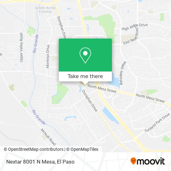 Mapa de Nextar 8001 N Mesa