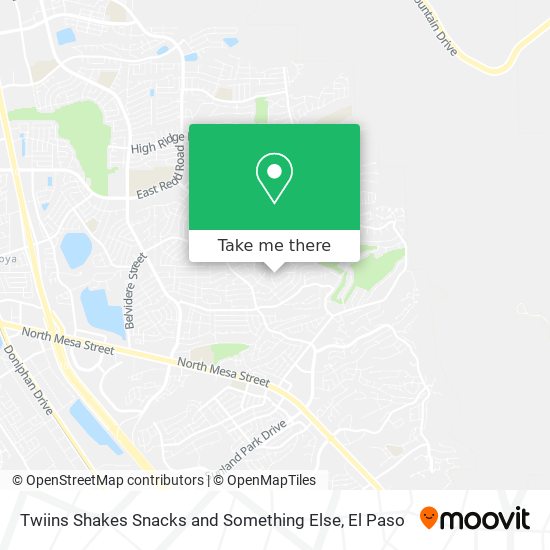 Twiins Shakes Snacks and Something Else map