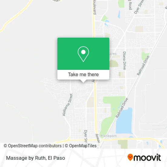 Massage by Ruth map