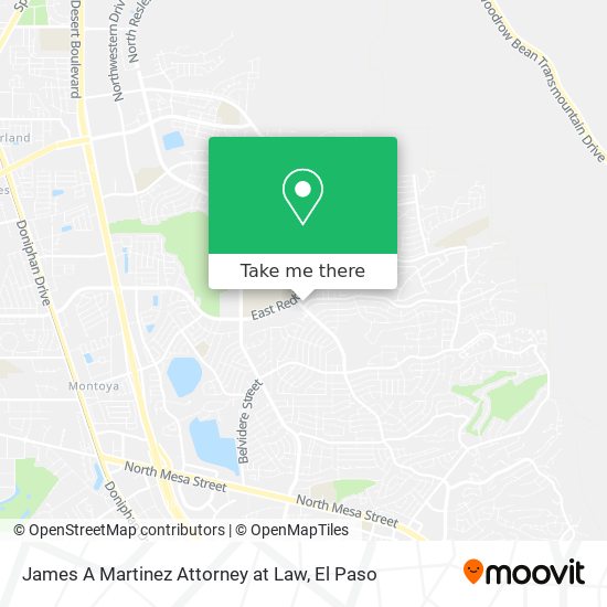 Mapa de James A Martinez Attorney at Law