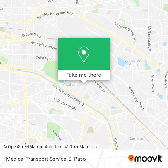 Mapa de Medical Transport Service