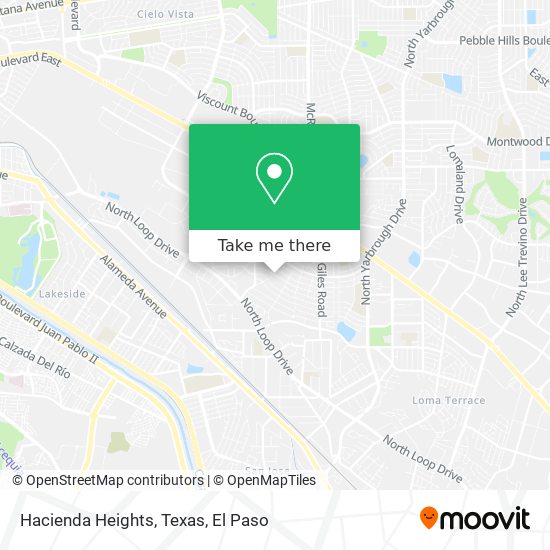 Hacienda Heights, Texas map