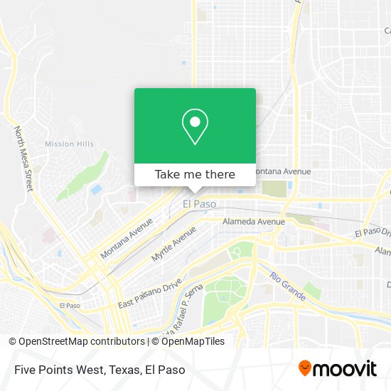 Mapa de Five Points West, Texas