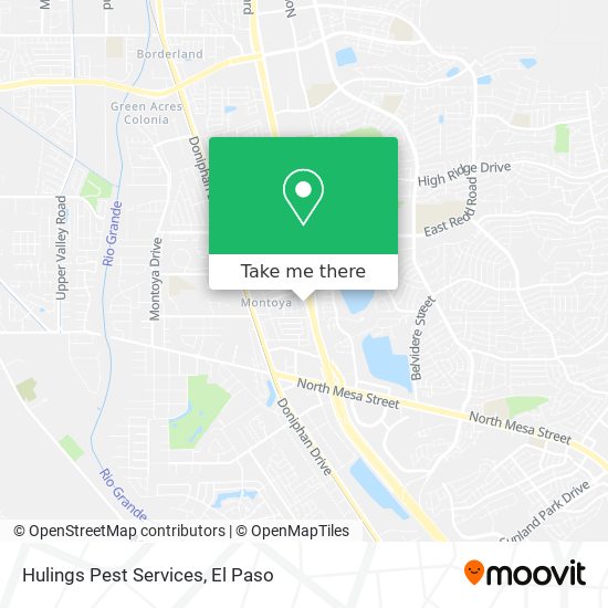 Hulings Pest Services map