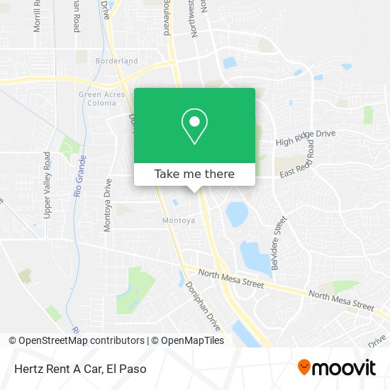 Hertz Rent A Car map