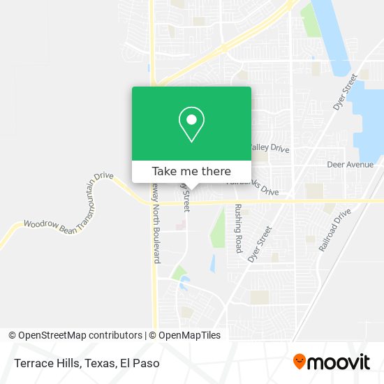 Terrace Hills, Texas map