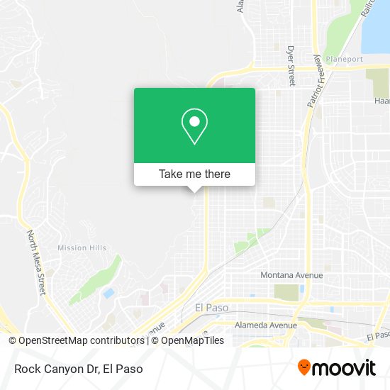 Mapa de Rock Canyon Dr