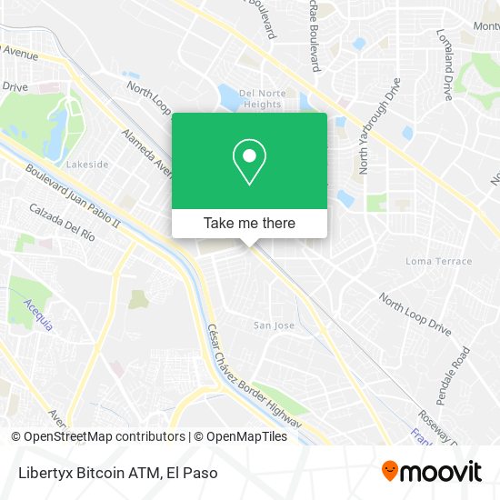 Mapa de Libertyx Bitcoin ATM