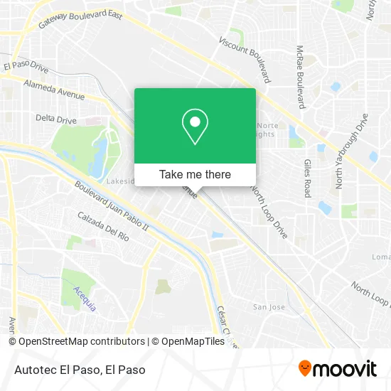 Autotec El Paso map
