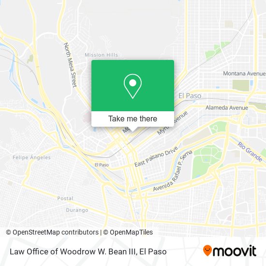 Mapa de Law Office of Woodrow W. Bean III