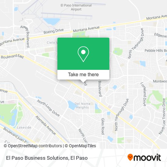 Mapa de El Paso Business Solutions