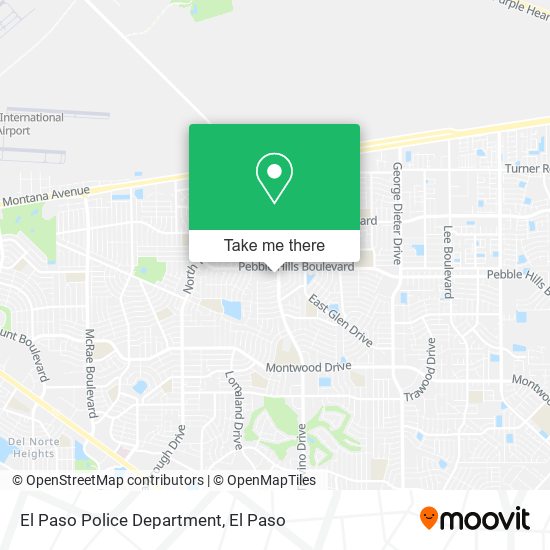 Mapa de El Paso Police Department