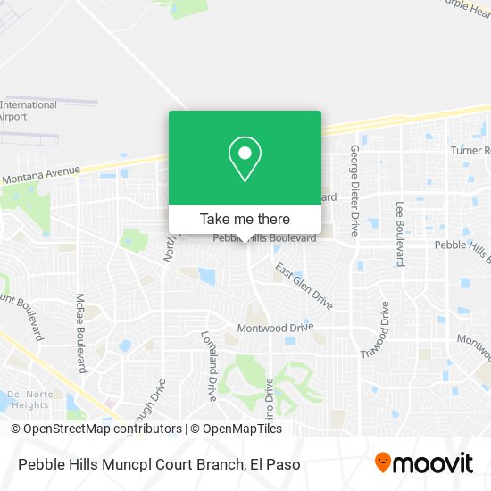 Mapa de Pebble Hills Muncpl Court Branch