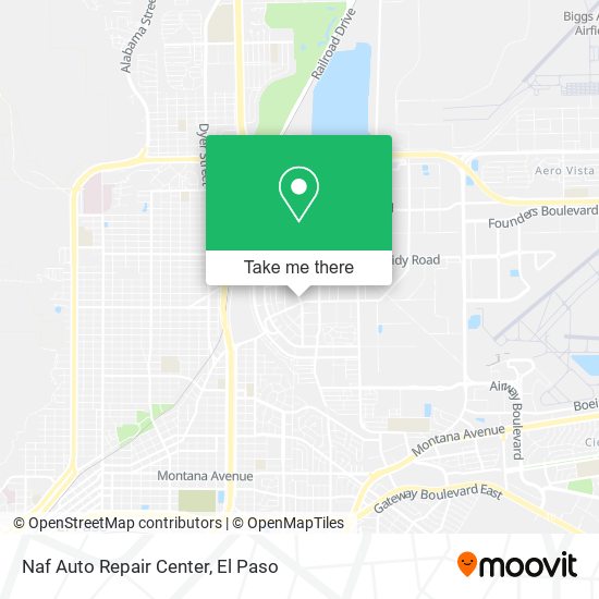 Naf Auto Repair Center map