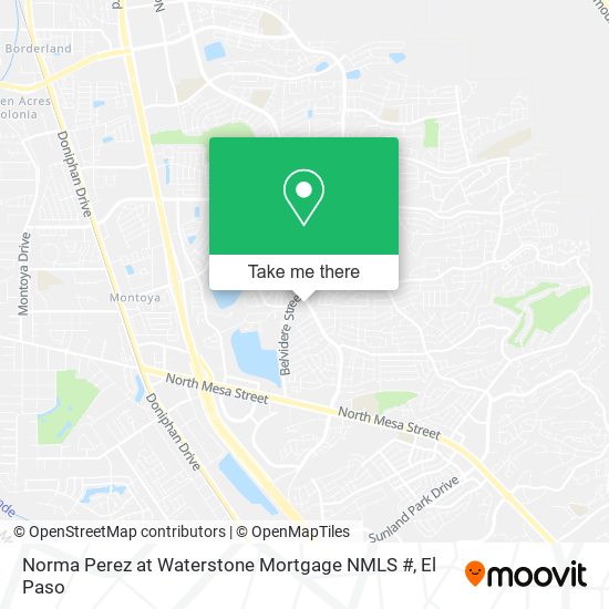 Norma Perez at Waterstone Mortgage NMLS # map