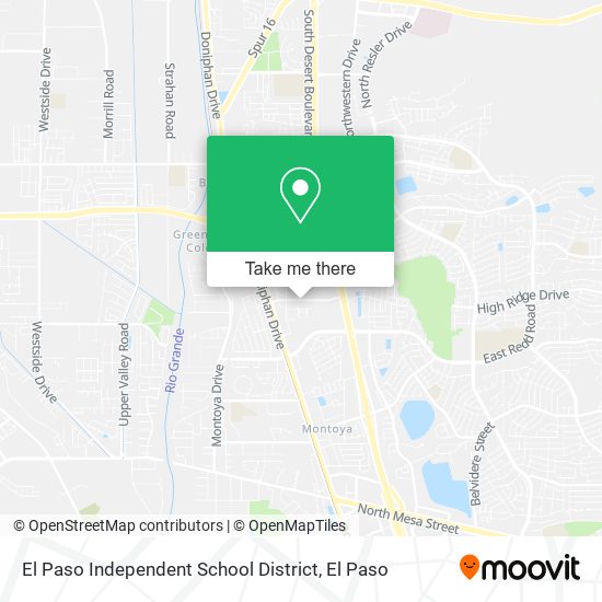 Mapa de El Paso Independent School District