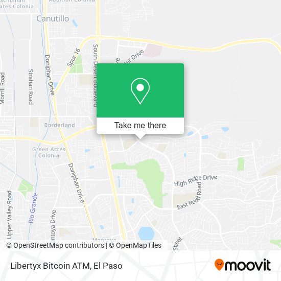 Mapa de Libertyx Bitcoin ATM